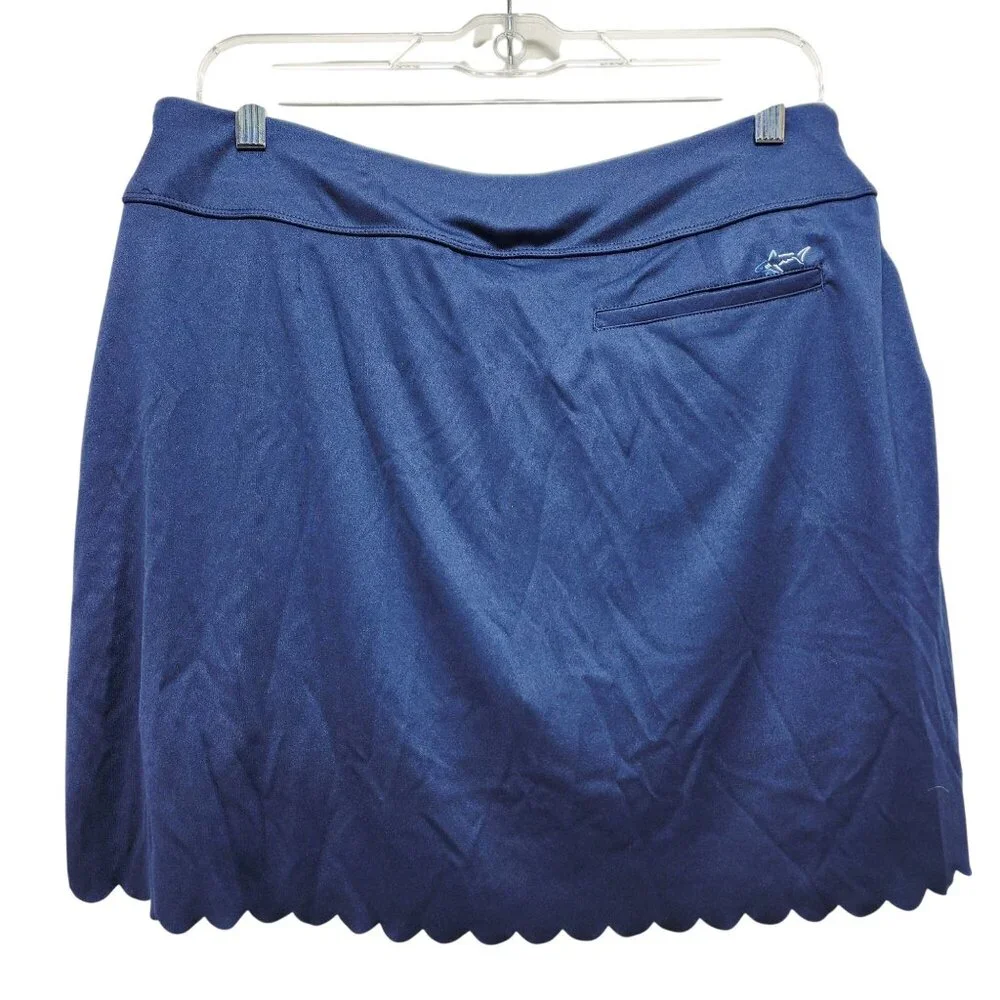 Greg Norman Womens Navy Scalloped Hem Pull-On Golf Sports Skort Size M - Picture 5 of 6